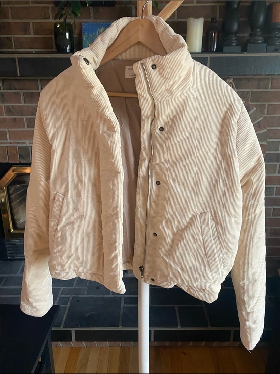Jackson Rowe Other - Soft Cream Corduroy Puffer Jacket by Jackson Rowe